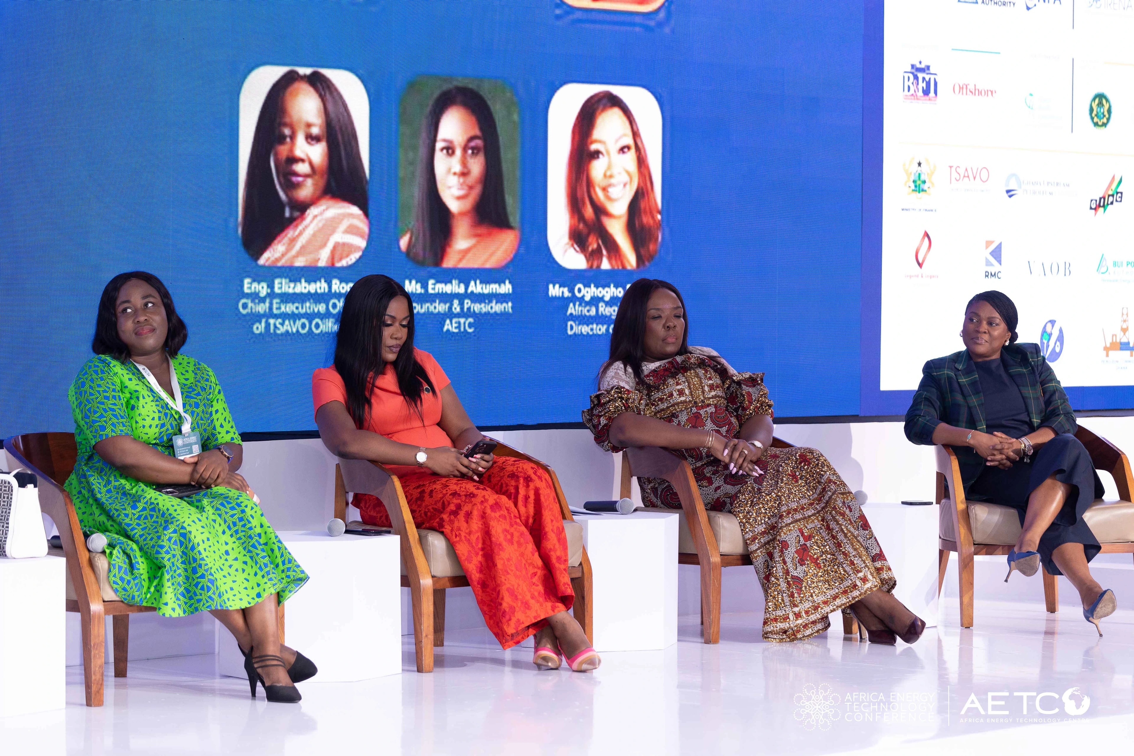 On the stage. In the conversation.